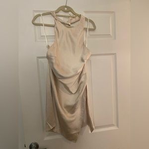 Hello Molly halter dress / silk / ivory
